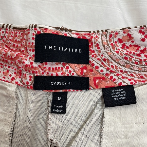 The Limited Wide Leg Capri Cassidy Pants Like New - Whimiscal Pattern - Picture 2 of 5